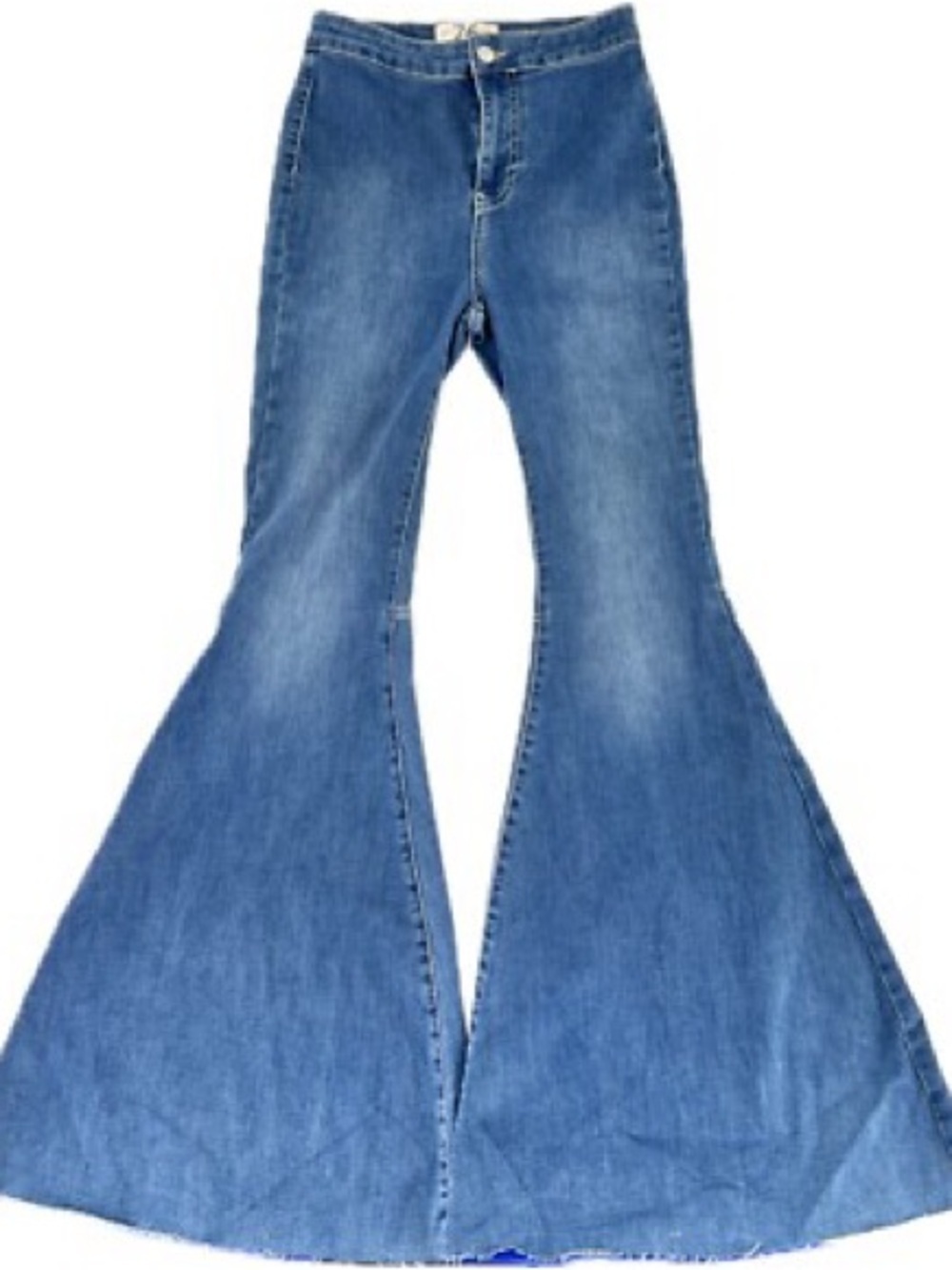 Women's Blue Flared Denim Jeans